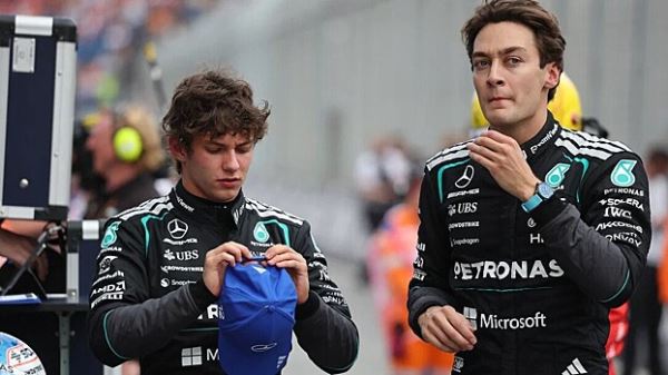 Андреа Кими Антонелли: «Понимаю, насколько силен Рассел. К тому же я думаю, что «Феррари» и «Макларен» смогут к нам подобраться»